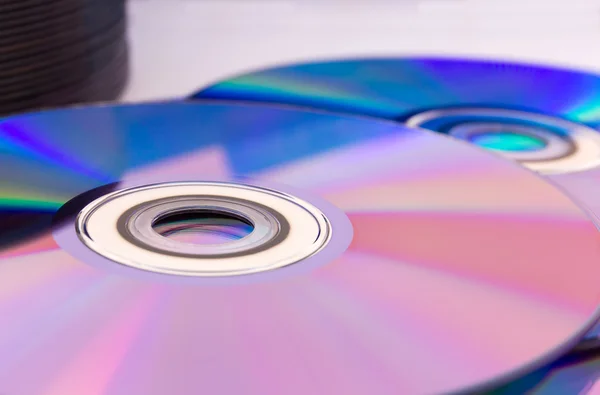 Closeup compact discs — Stock Photo, Image