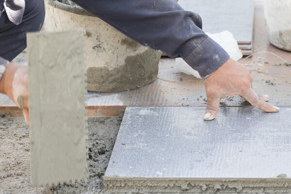 Мозаика Мэйсона на полу
