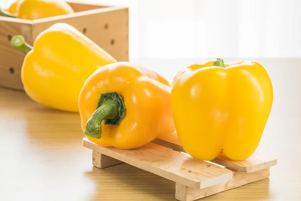 Bell peppers wood tray