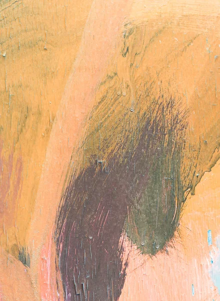Mão pintada em madeira — Fotografia de Stock