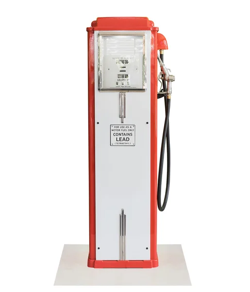 Vintage fuel pump on white background — Stock Photo, Image