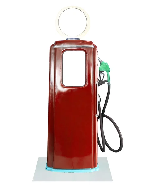 Vintage fuel pump on white background — Stock Photo, Image