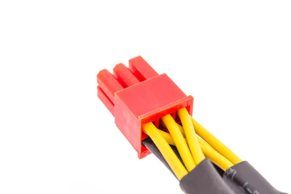 Yakın kadar PCI-E ekran kartı kablosu — Stok fotoğraf
