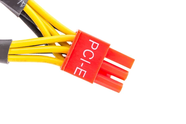 Nahaufnahme pci-e Kabel-Grafikkarte — Stockfoto