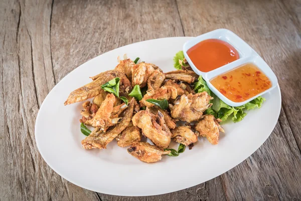 Top view Deep fried chicken wings — Stock Photo, Image