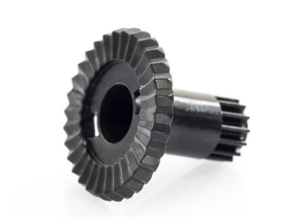 Black gear plastic wheel — Stock Photo, Image