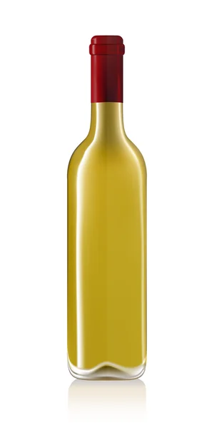 Vino Botella sobre blanco — Archivo Imágenes Vectoriales