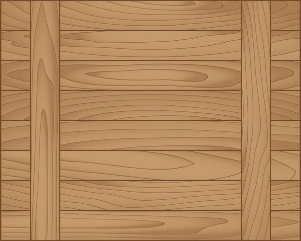 Tablón de madera vectorial marrón — Vector de stock