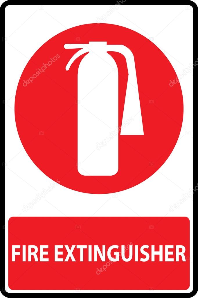 Fire extinguishers sign