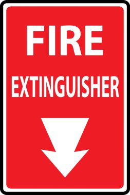 Fire extinguishers sign clipart