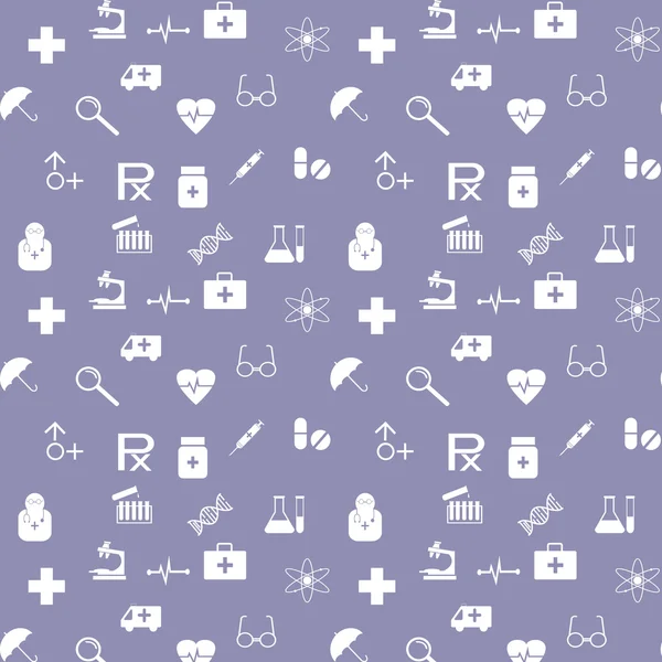 Medical seamless pattern — Stock Vector