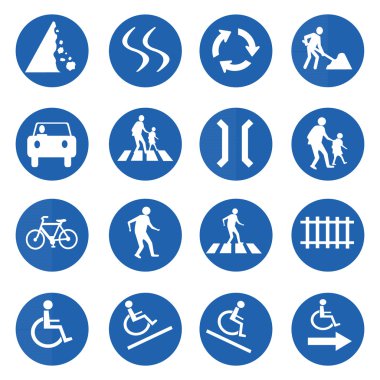 yol işaretleri Icon set