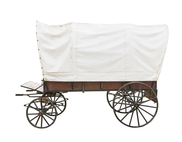 Covered wagon on white — Stock Image Covered wagon on white Royalty Free Stock Images