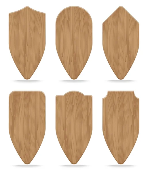 Collection of various shapes wooden sign boards — Stock Photo, Image