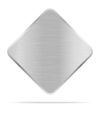 Vektör Metal adı plaka veya metal etiket 