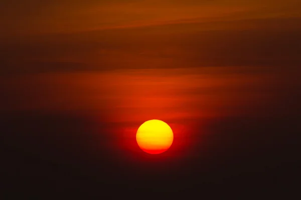 Big sun on the morning — Stock Photo, Image