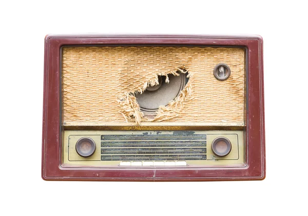 오래 된 빈티지 라디오 — 스톡 사진