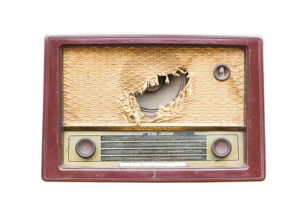 Altes Oldtimer-Radio — Stockfoto