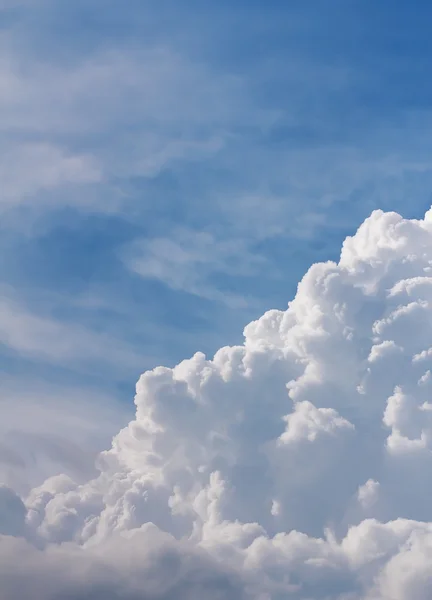 White clouds closeup in blue sky — Stock Photo, Image