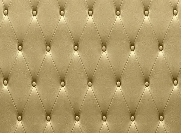 Luxurious golden leather  seat upholstery — Stock Photo, Image