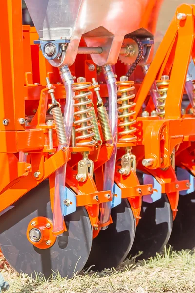 Detail nového traktoru pluh — Stock fotografie