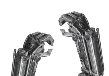 Robot heykel izole hurda metalden yapılmış el