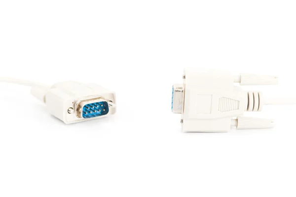 VGA input cable  connector on white background — Stock Photo, Image