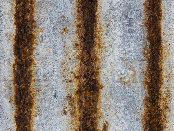 Starý rezavý titanzinkového plechu — Stock fotografie