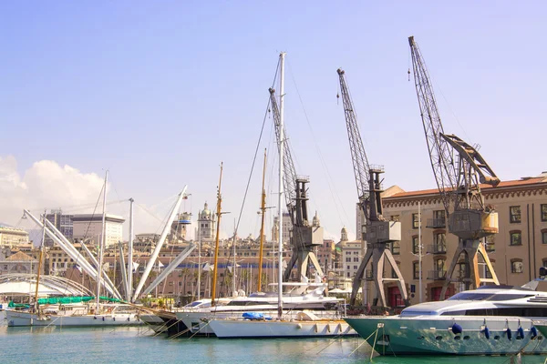 Ancient port of Genoa — Stock Photo, Image