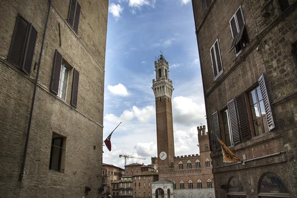 A Torre del Mangia, Siena — Fotografia de Stock