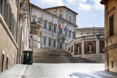 Görünüm quirinal'ın Meydanı, Roma, İtalya