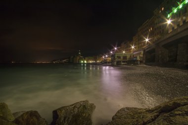 Camogli, bir küçük sahil köyü Liguria, İtalya