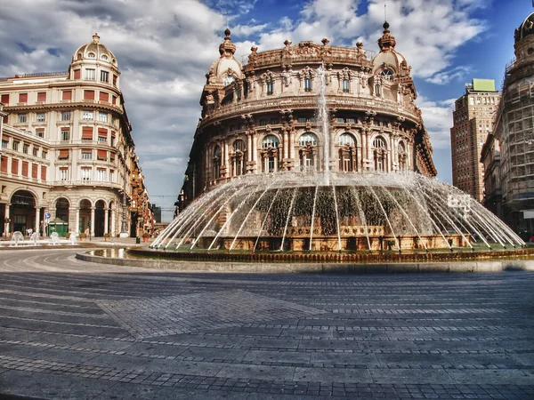 Praça de ferrari em Génova — Fotografia de Stock