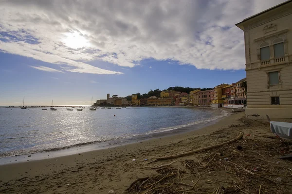 Milczenie Zatoka Sestri Levante — Zdjęcie stockowe