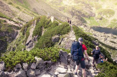 dağ manzarası ve yürüyüş turist