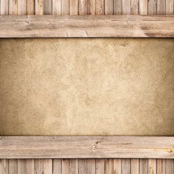 Holz und Beton Hintergrund — Stockfoto