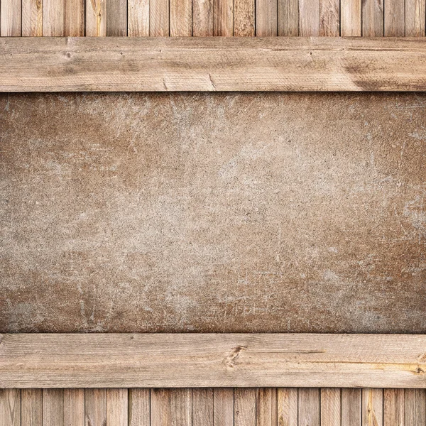 Wood and concrete background — Stock Photo, Image