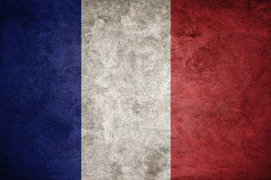 Fransa bayrağı duvar