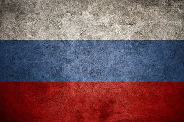 Russische Flagge an der Wand — Stockfoto