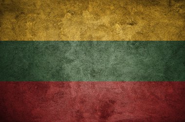 벽에 리투아니아 깃발