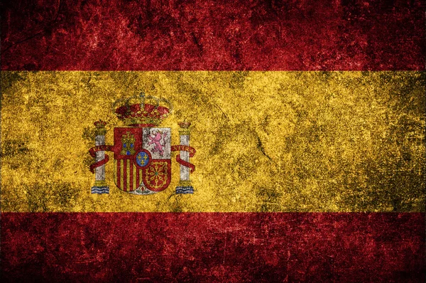 Spain flag on the wall — Stock Photo, Image