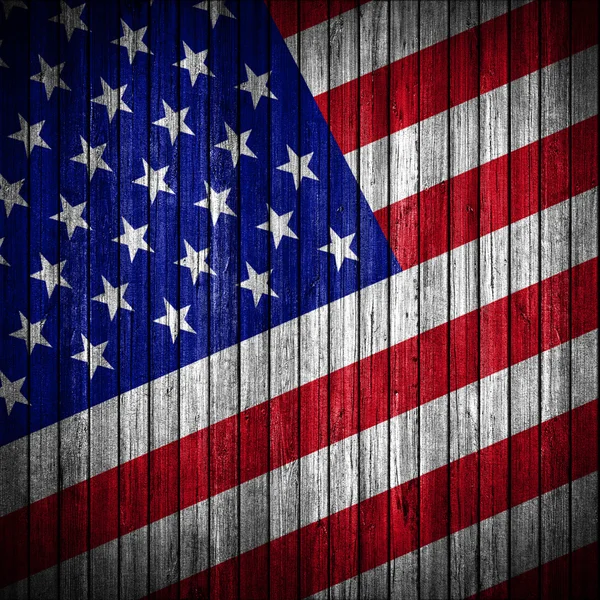 USA flag on the wall. United States of America — Stock Photo, Image