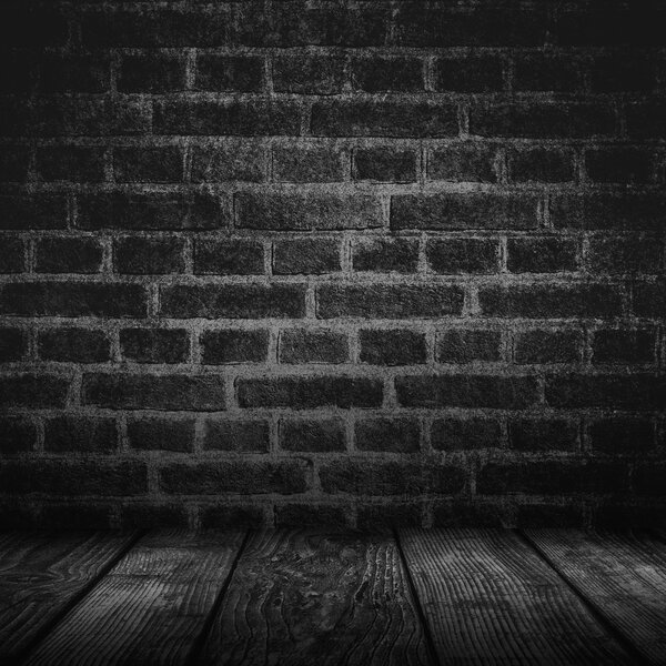 Empty black interior background 