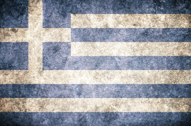 Duvardaki Yunanistan bayrağı