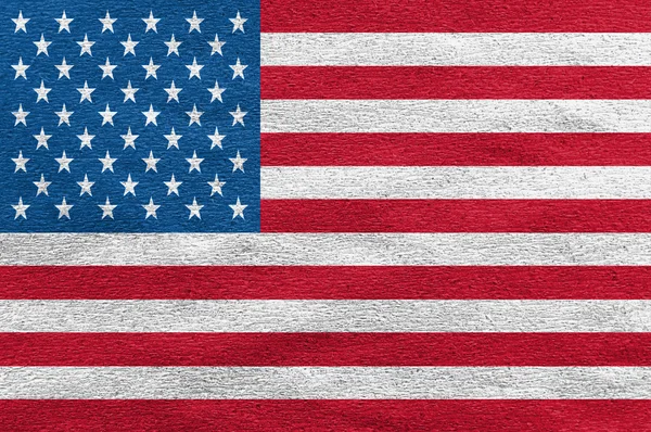 Bandera de USA en la pared. Estados Unidos de América — Foto de Stock