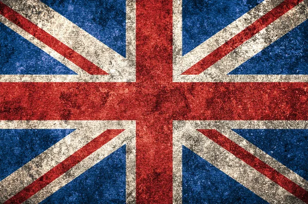 Storbritannien Storbritannien flagga på väggen — Stockfoto