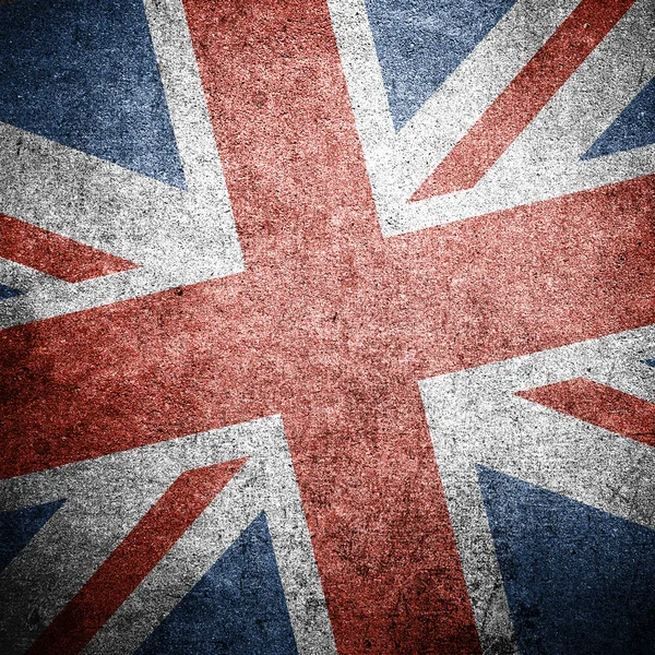 Storbritannien Storbritannien flagga på väggen — Stockfoto