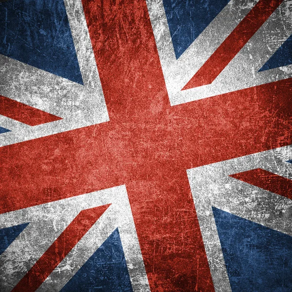 Storbritannien Storbritannien flagga på väggen — Stockfoto