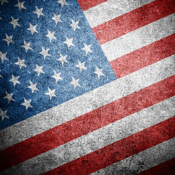Bandera de USA en la pared. Estados Unidos de América — Foto de Stock