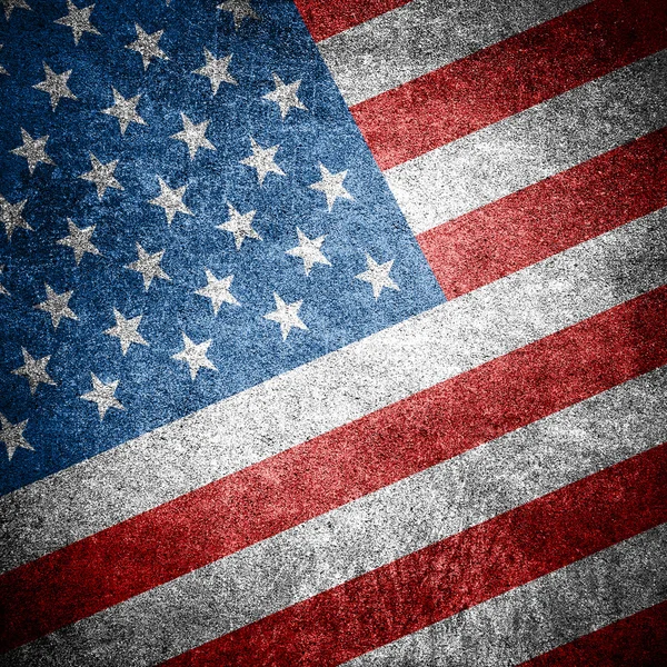 Bandera de USA en la pared. Estados Unidos de América — Foto de Stock
